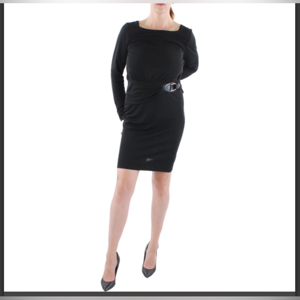 LAUREN RALPH LAUREN JERSEY KNEE SHEATH DRESS NWT 14W